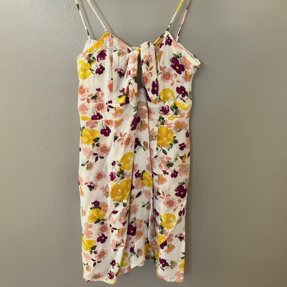 Blue Blush Floral Dress